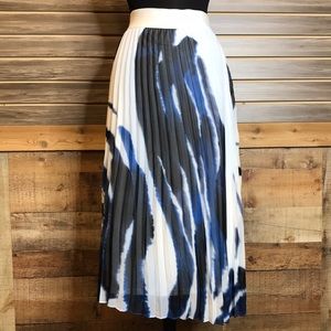 ALFANI Pleated Midi Skirt Size L